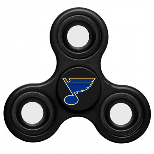 NHL St. Louis Blues 3 Way Fidget Spinner C112 - Black - Click Image to Close